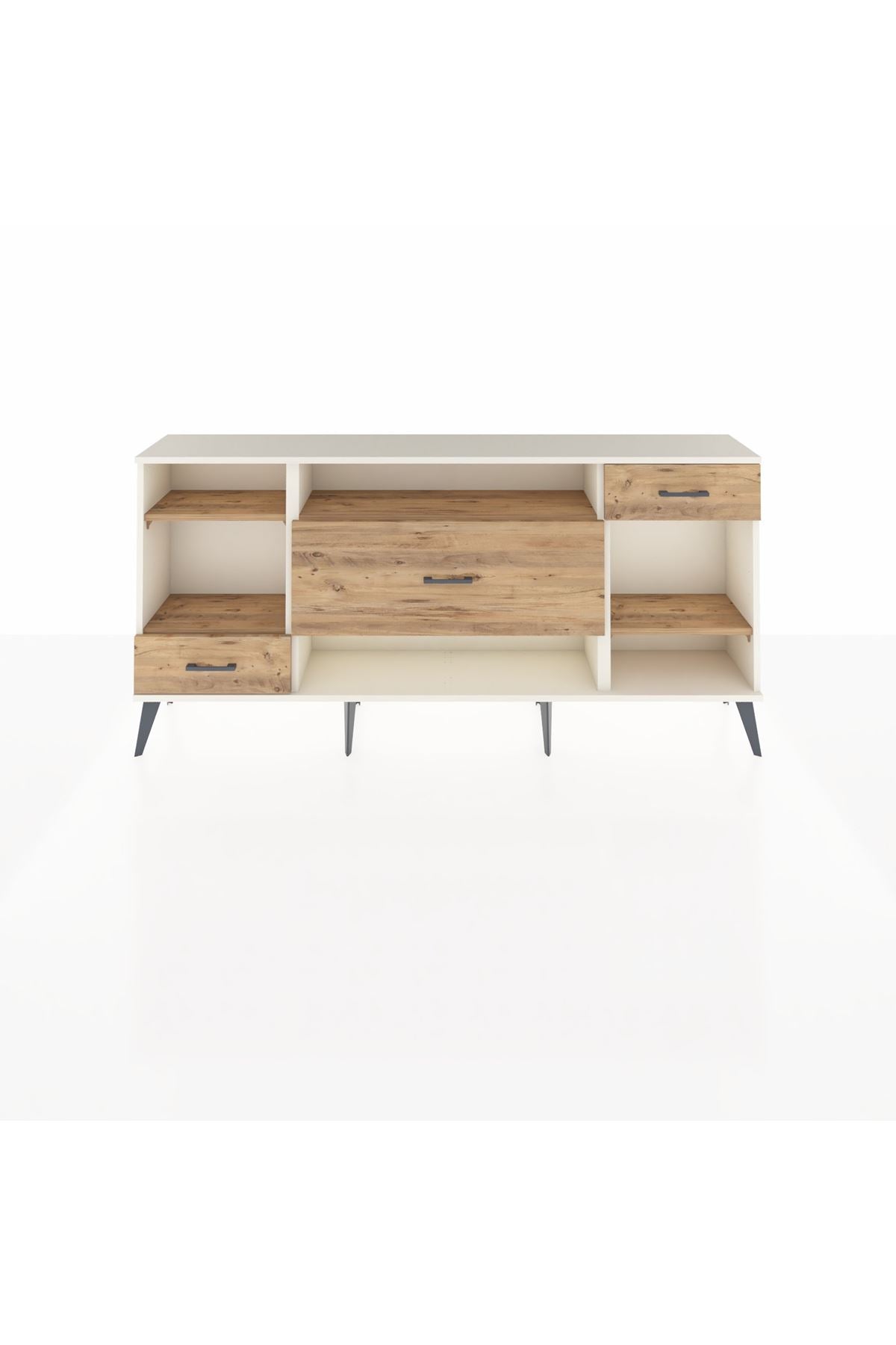 Arges Konsol 4 Raflı 3 Çekmeceli 176x30x83 - S148M021V03A