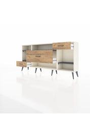 Arges Konsol 4 Raflı 3 Çekmeceli 176x30x83 - S148M021V09A