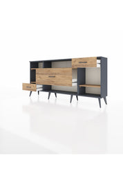 Arges Konsol 4 Raflı 3 Çekmeceli 176x30x83 - S148M021V12A