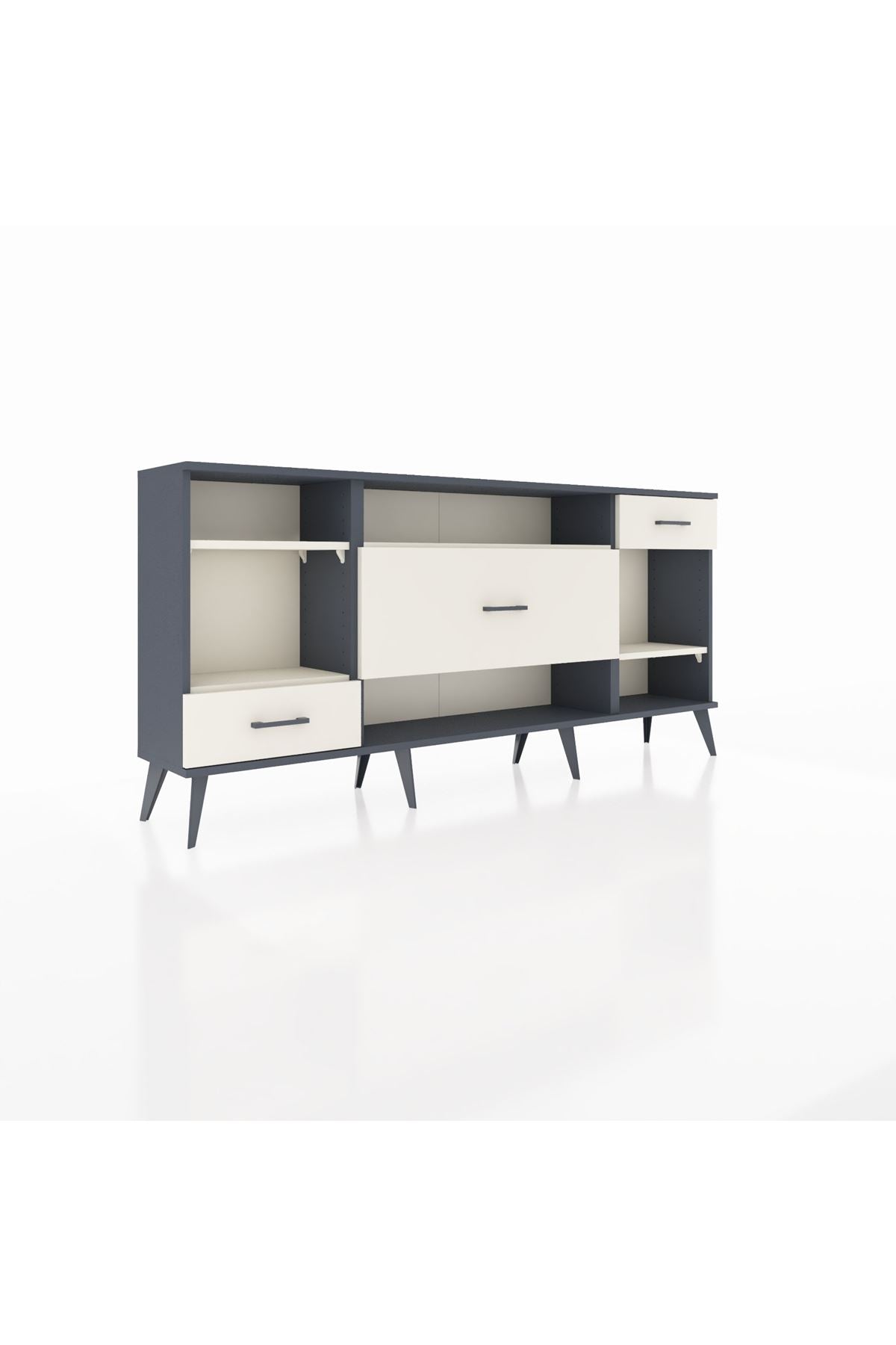 Arges Konsol 4 Raflı 3 Çekmeceli 176x30x83 - S148M021V13A