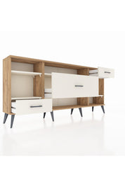 Arges Konsol 4 Raflı 3 Çekmeceli 176x30x83 - S148M021V22A