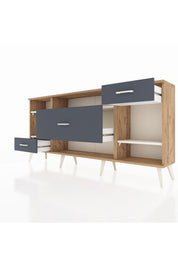 Arges Konsol 4 Raflı 3 Çekmeceli 176x30x83 - S148M021V23A