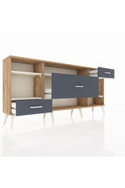 Arges Konsol 4 Raflı 3 Çekmeceli 176x30x83 - S148M021V23A