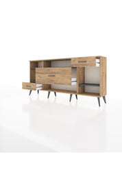 Arges Konsol 4 Raflı 3 Çekmeceli 176x30x83 - S148M021V27A