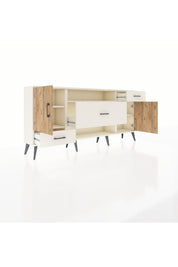 Arges Konsol 4 Raflı 3 Çekmeceli 2 Kapaklı 176x30x83 - S148M022V01A