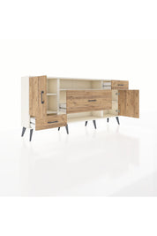Arges Konsol 4 Raflı 3 Çekmeceli 2 Kapaklı 176x30x83 - S148M022V03A