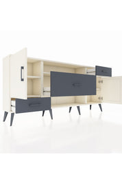 Arges Konsol 4 Raflı 3 Çekmeceli 2 Kapaklı 176x30x83 - S148M022V05A