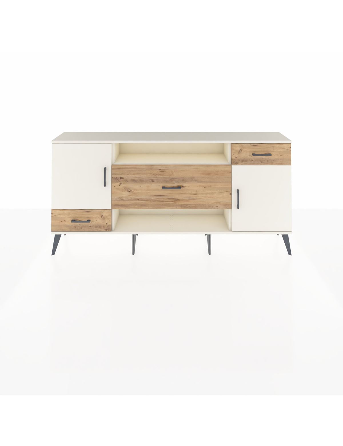 Arges Konsol 4 Raflı 3 Çekmeceli 2 Kapaklı 176x30x83 - S148M022V06A