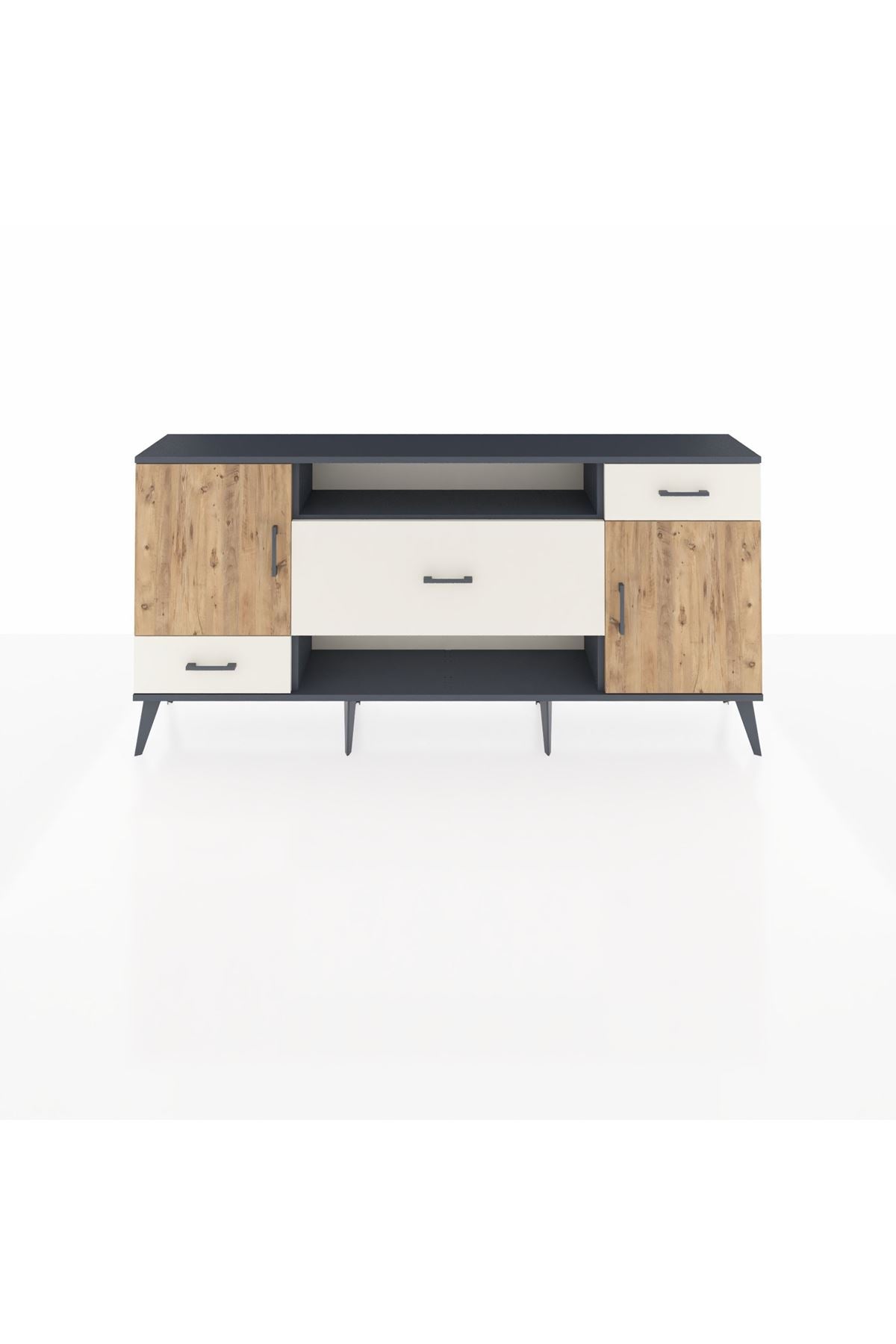 Arges Konsol 4 Raflı 3 Çekmeceli 2 Kapaklı 176x30x83 - S148M022V10A