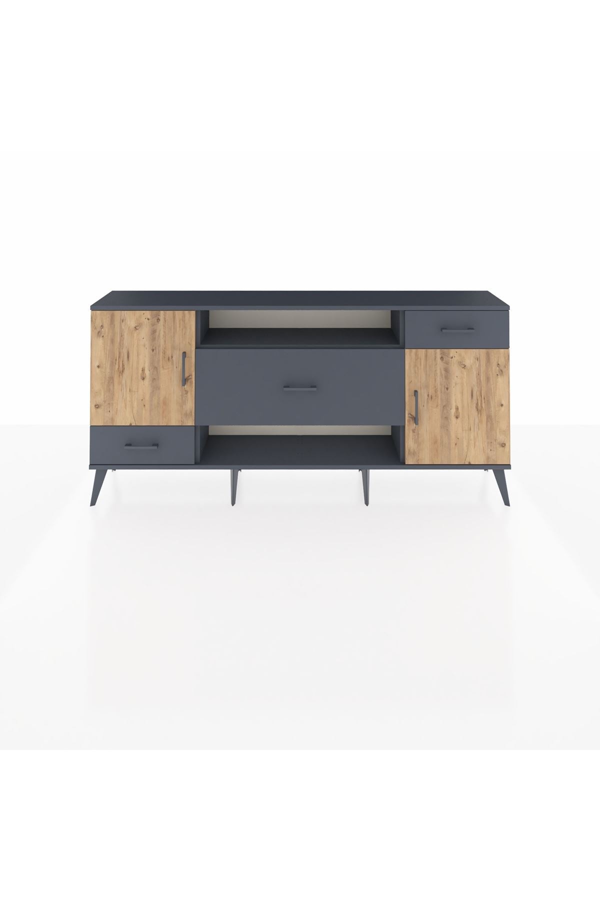 Arges Konsol 4 Raflı 3 Çekmeceli 2 Kapaklı 176x30x83 - S148M022V11A