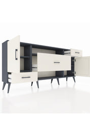 Arges Konsol 4 Raflı 3 Çekmeceli 2 Kapaklı 176x30x83 - S148M022V13A