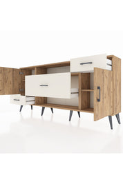 Arges Konsol 4 Raflı 3 Çekmeceli 2 Kapaklı 176x30x83 - S148M022V19A