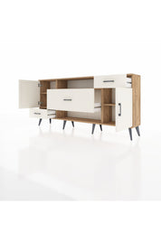 Arges Konsol 4 Raflı 3 Çekmeceli 2 Kapaklı 176x30x83 - S148M022V22A