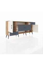 Arges Konsol 4 Raflı 3 Çekmeceli 2 Kapaklı 176x30x83 - S148M022V23A