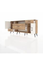 Arges Konsol 4 Raflı 3 Çekmeceli 2 Kapaklı 176x30x83 - S148M022V24A