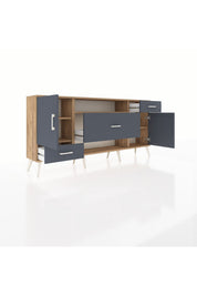 Arges Konsol 4 Raflı 3 Çekmeceli 2 Kapaklı 176x30x83 - S148M022V26A