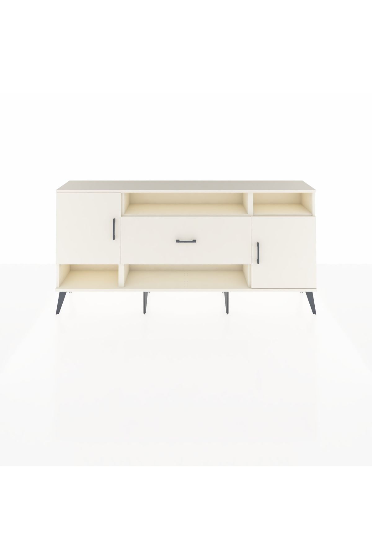 Arges Konsol 5 Raflı Tek Çekmeceli 2 Kapaklı 176x30x83 - S148M023V04A