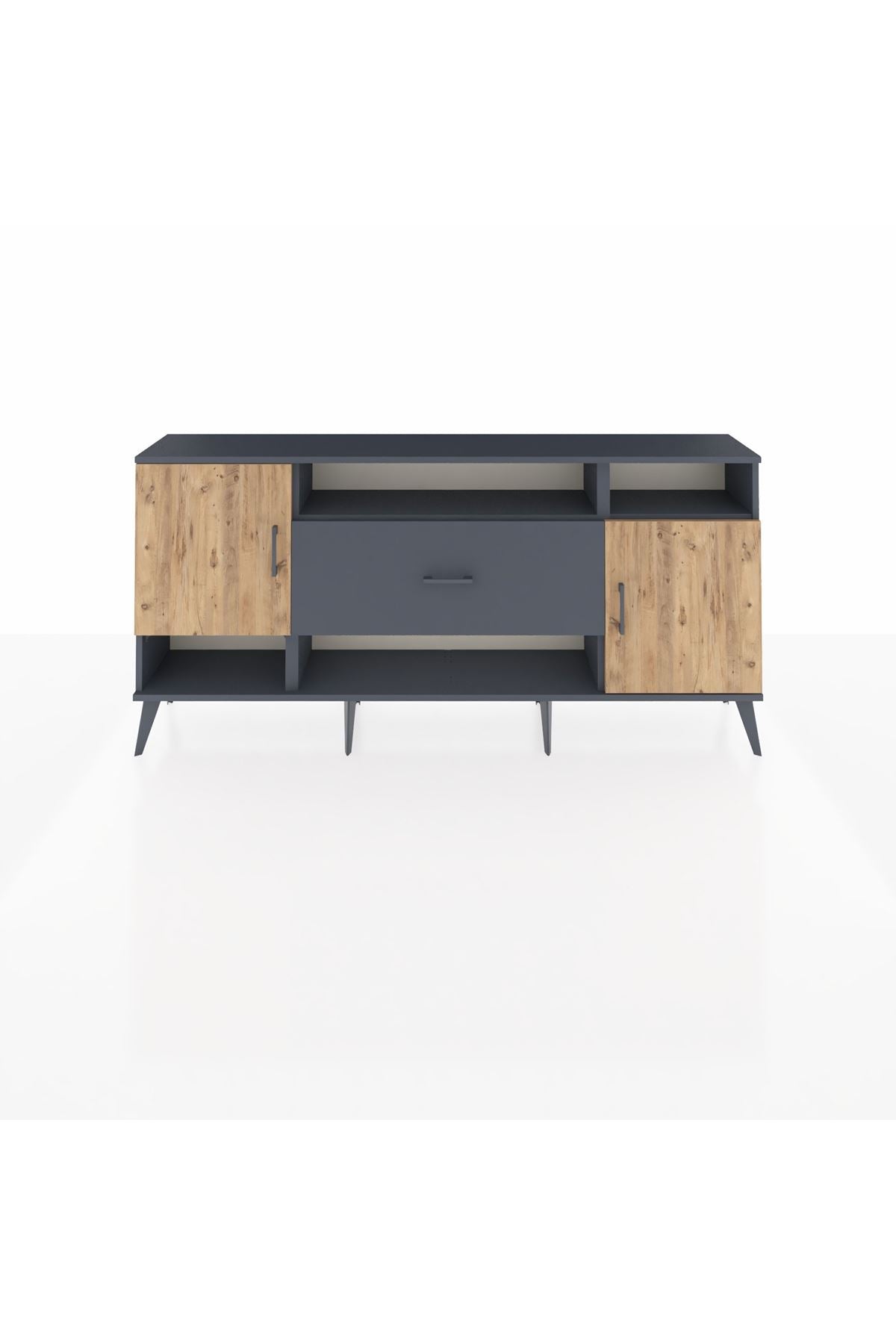 Arges Konsol 5 Raflı Tek Çekmeceli 2 Kapaklı 176x30x83 - S148M023V11A