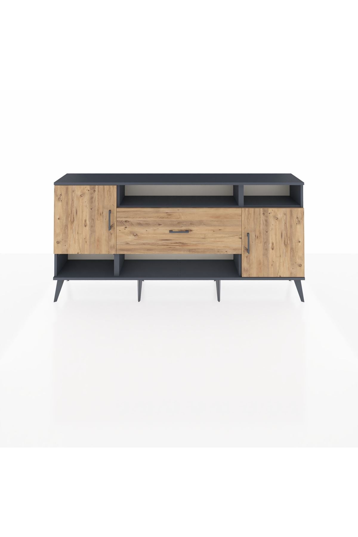 Arges Konsol 5 Raflı Tek Çekmeceli 2 Kapaklı 176x30x83 - S148M023V12A