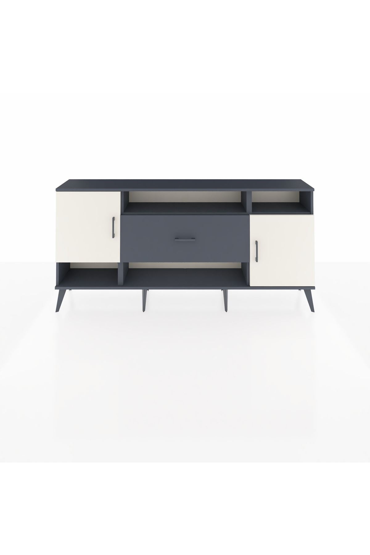 Arges Konsol 5 Raflı Tek Çekmeceli 2 Kapaklı 176x30x83 - S148M023V14A