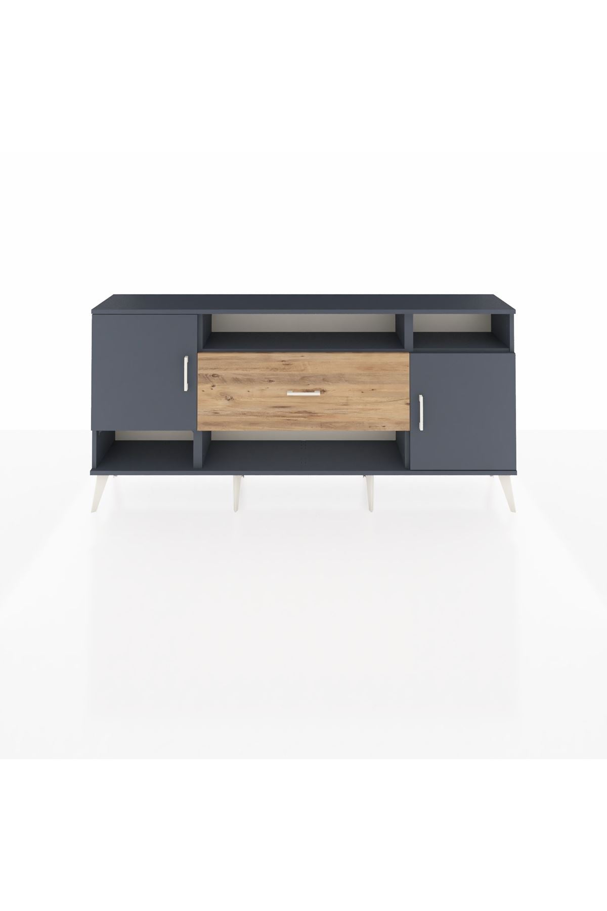Arges Konsol 5 Raflı Tek Çekmeceli 2 Kapaklı 176x30x83 - S148M023V18A