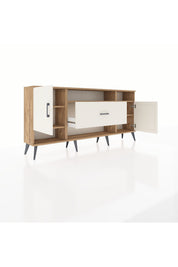 Arges Konsol 5 Raflı Tek Çekmeceli 2 Kapaklı 176x30x83 - S148M023V22A