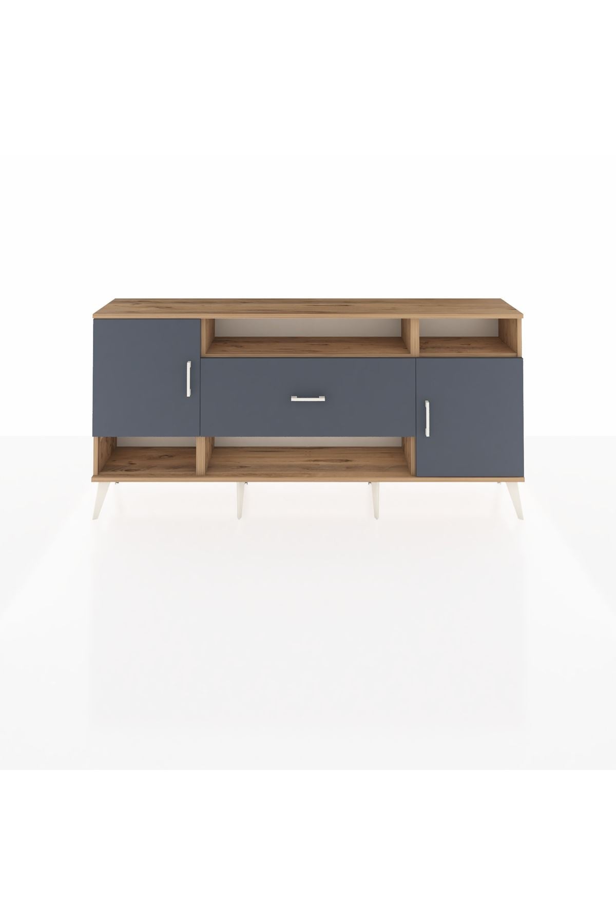 Arges Konsol 5 Raflı Tek Çekmeceli 2 Kapaklı 176x30x83 - S148M023V26A
