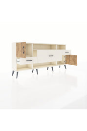 Arges Konsol 3 Raflı 3 Çekmeceli 2 Kapaklı 176x30x83 - S148M024V01A