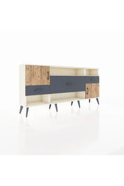 Arges Konsol 3 Raflı 3 Çekmeceli 2 Kapaklı 176x30x83 - S148M024V02A