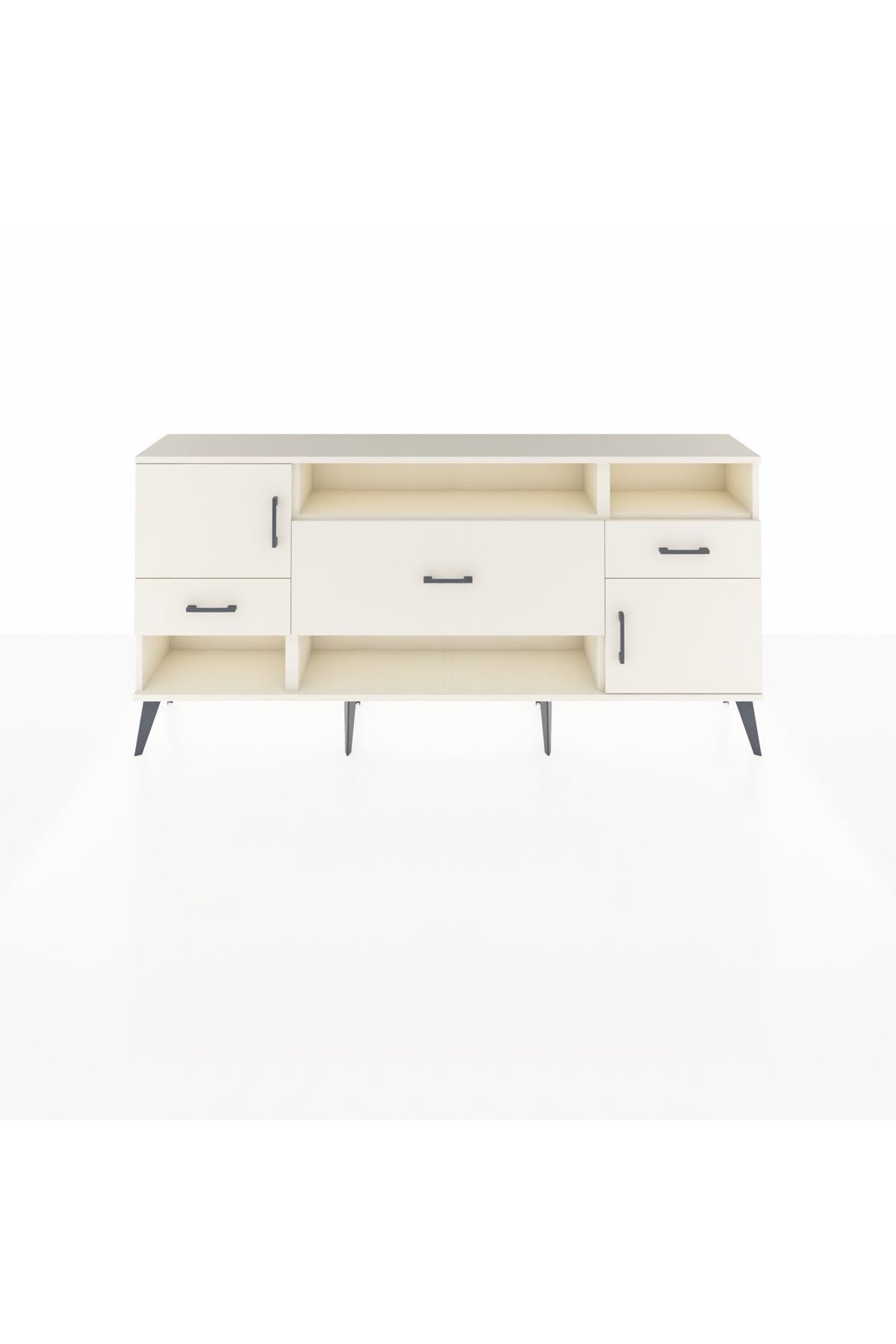 Arges Konsol 3 Raflı 3 Çekmeceli 2 Kapaklı 176x30x83 - S148M024V04A