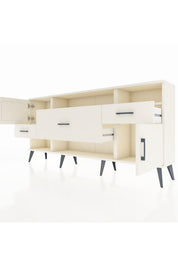 Arges Konsol 3 Raflı 3 Çekmeceli 2 Kapaklı 176x30x83 - S148M024V04A