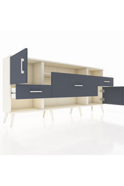 Arges Konsol 3 Raflı 3 Çekmeceli 2 Kapaklı 176x30x83 - S148M024V08A