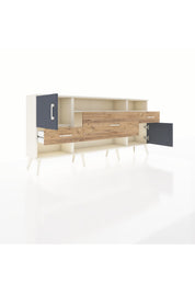 Arges Konsol 3 Raflı 3 Çekmeceli 2 Kapaklı 176x30x83 - S148M024V09A