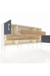 Arges Konsol 3 Raflı 3 Çekmeceli 2 Kapaklı 176x30x83 - S148M024V09A