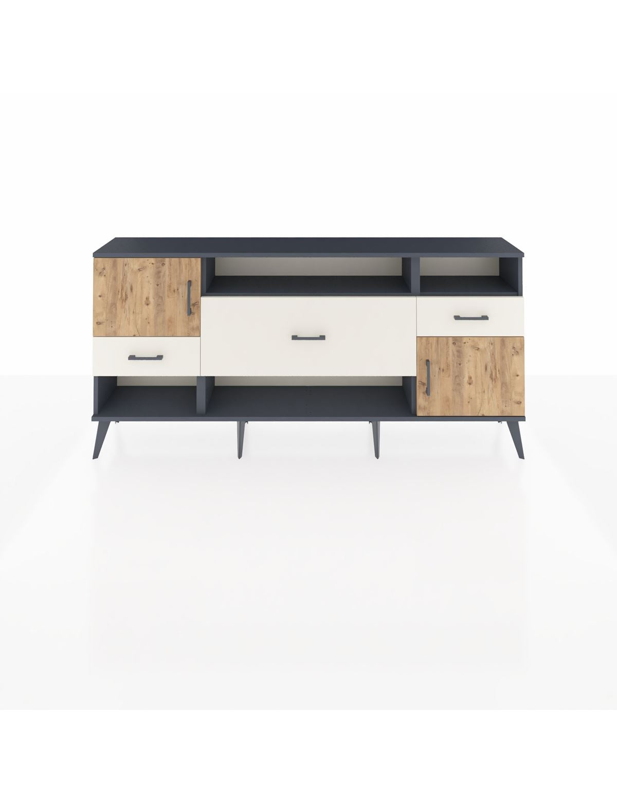 Arges Konsol 3 Raflı 3 Çekmeceli 2 Kapaklı 176x30x83 - S148M024V10A