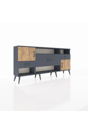 Arges Konsol 3 Raflı 3 Çekmeceli 2 Kapaklı 176x30x83 - S148M024V11A