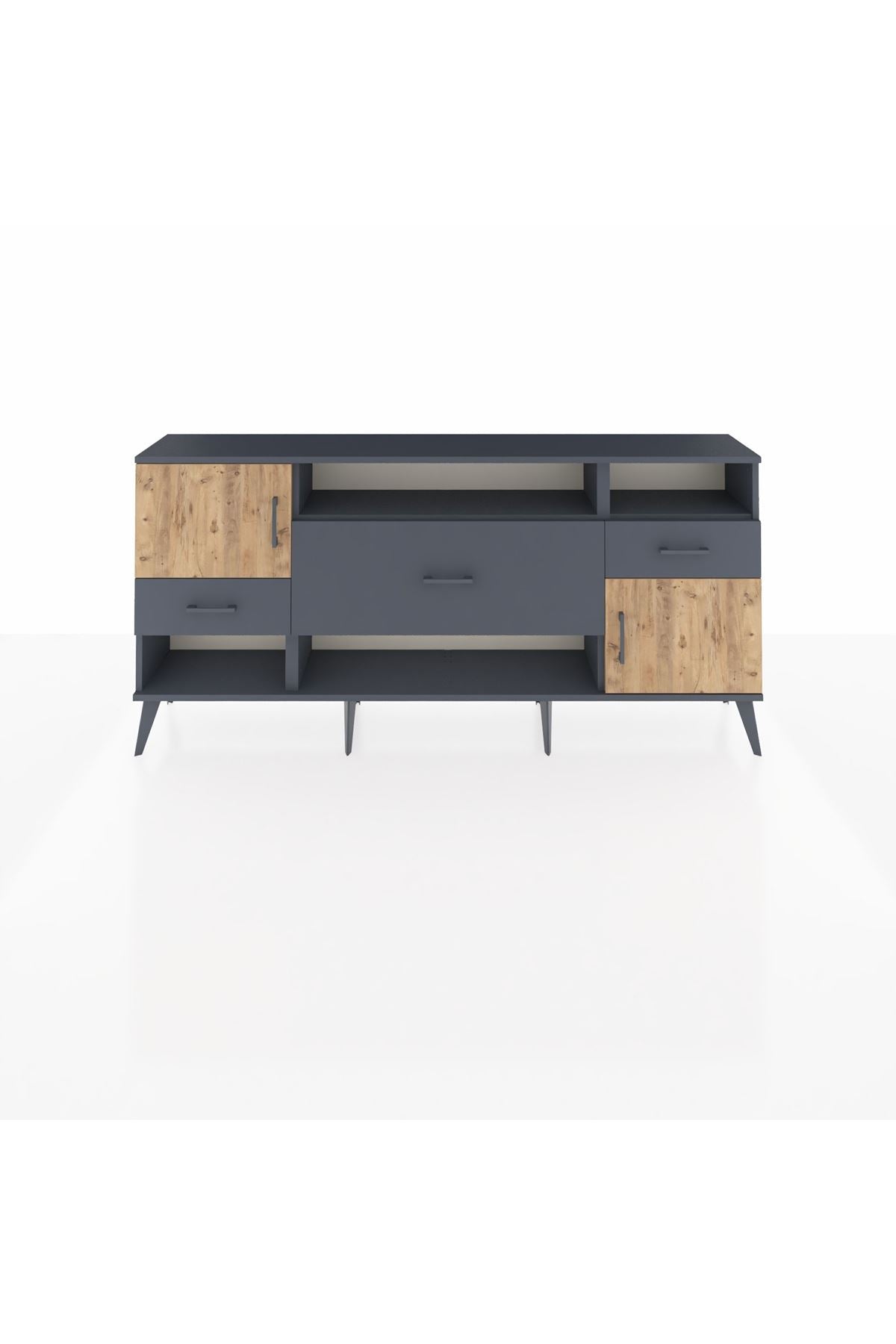 Arges Konsol 3 Raflı 3 Çekmeceli 2 Kapaklı 176x30x83 - S148M024V11A