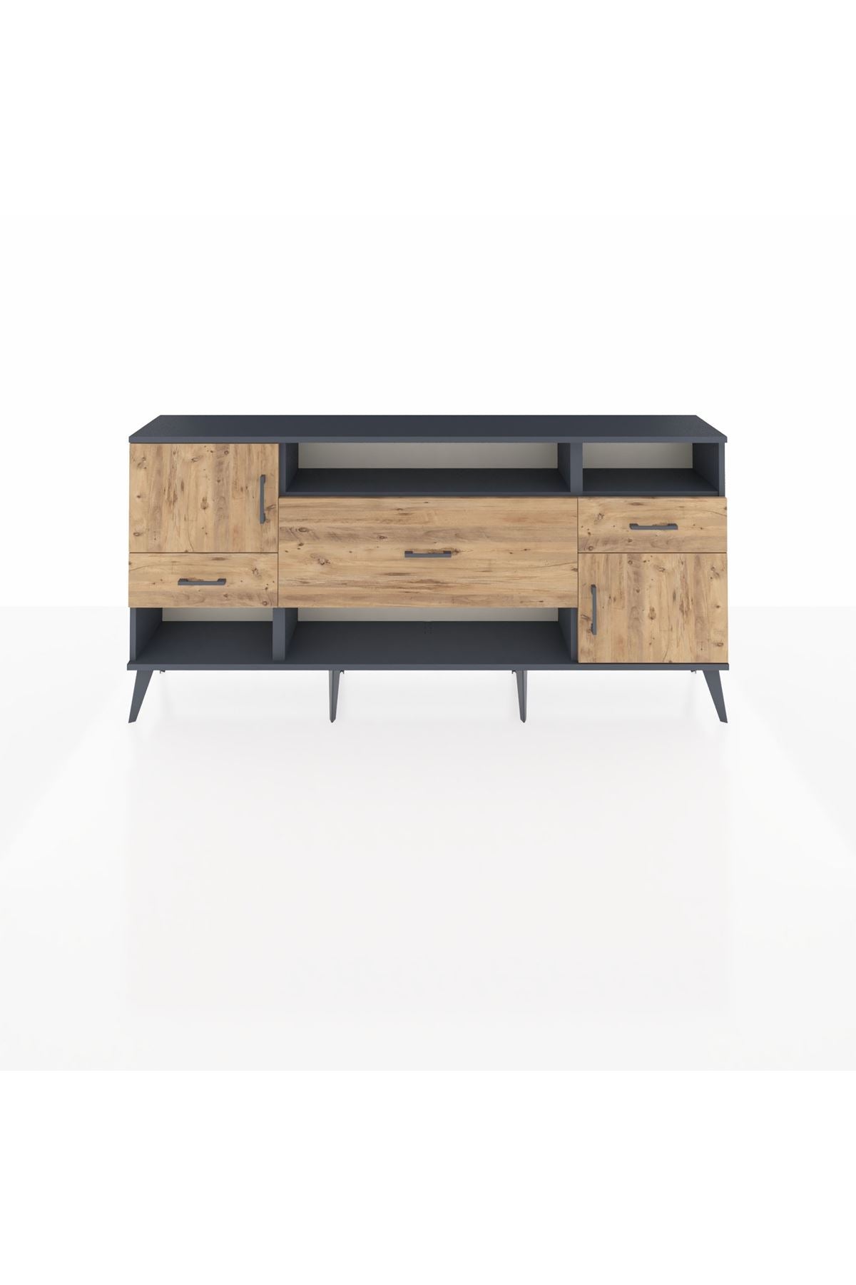 Arges Konsol 3 Raflı 3 Çekmeceli 2 Kapaklı 176x30x83 - S148M024V12A