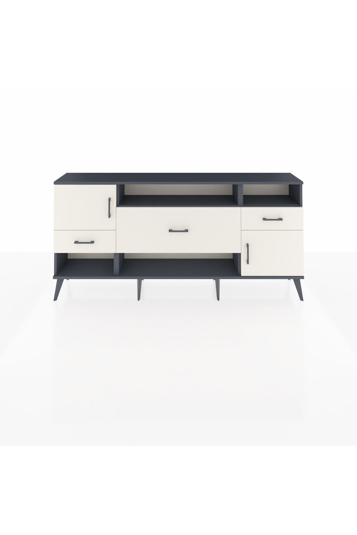 Arges Konsol 3 Raflı 3 Çekmeceli 2 Kapaklı 176x30x83 - S148M024V13A