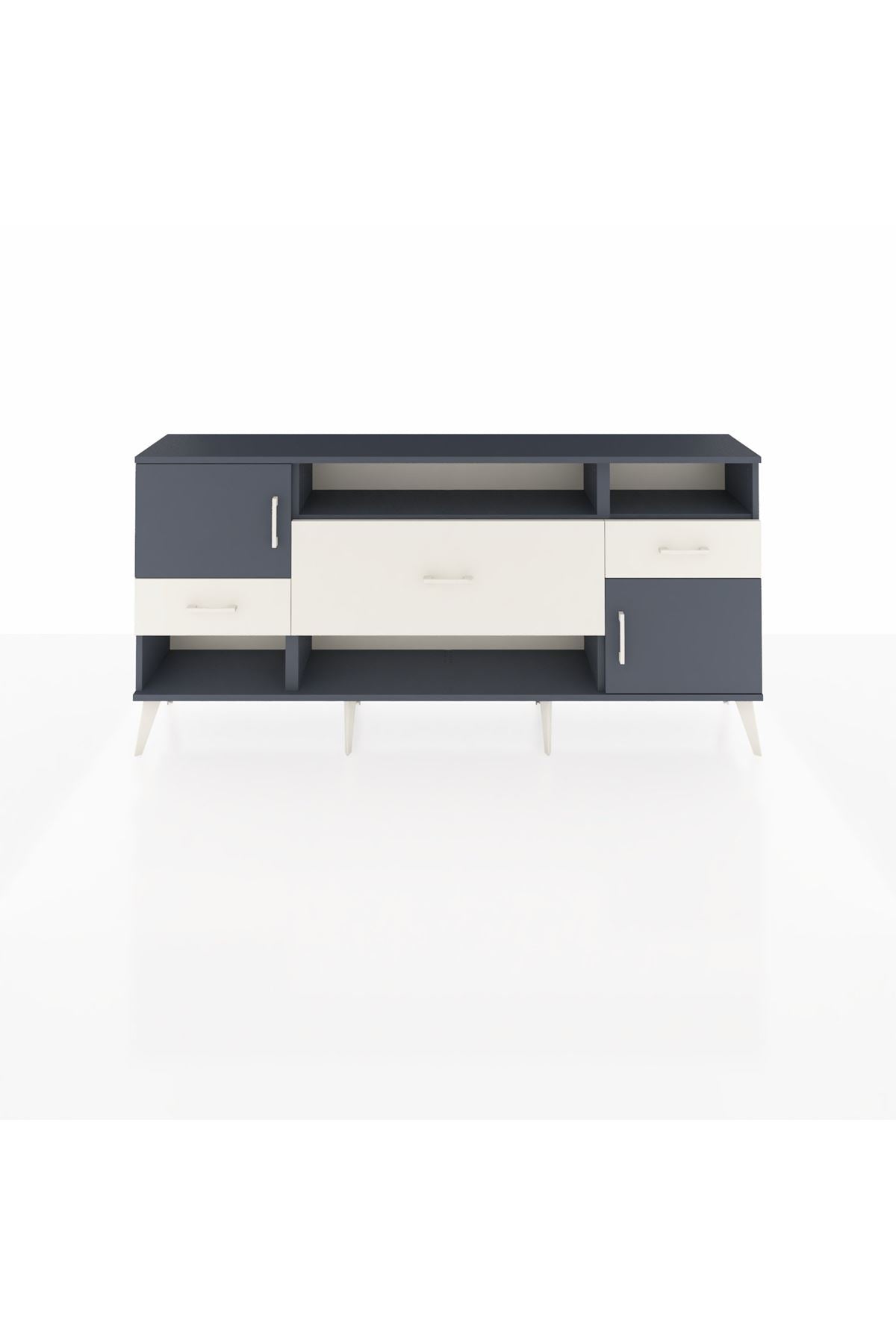 Arges Konsol 3 Raflı 3 Çekmeceli 2 Kapaklı 176x30x83 - S148M024V16A