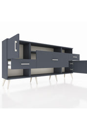 Arges Konsol 3 Raflı 3 Çekmeceli 2 Kapaklı 176x30x83 - S148M024V17A