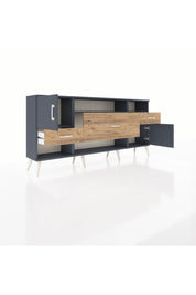 Arges Konsol 3 Raflı 3 Çekmeceli 2 Kapaklı 176x30x83 - S148M024V18A
