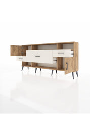 Arges Konsol 3 Raflı 3 Çekmeceli 2 Kapaklı 176x30x83 - S148M024V19A