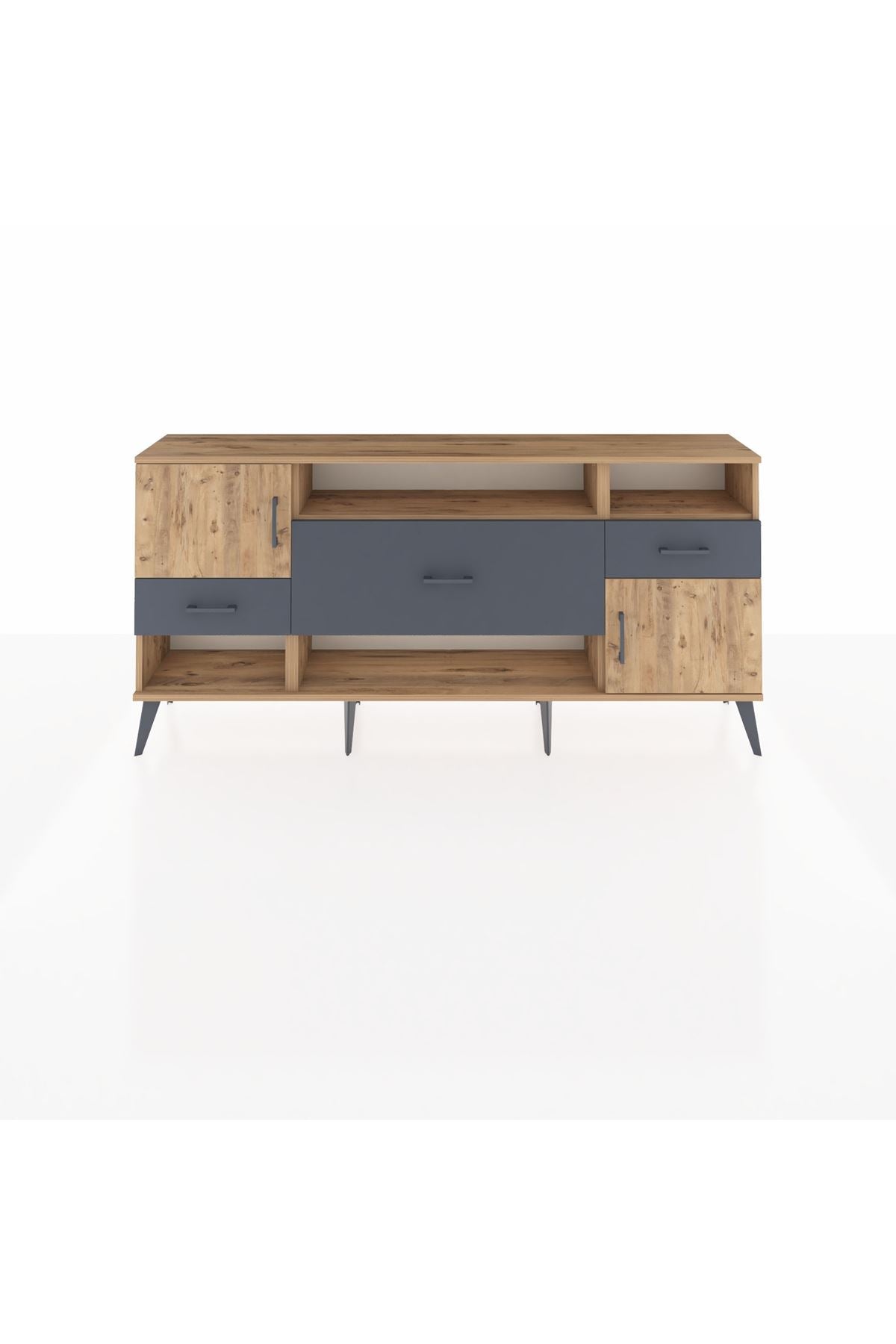 Arges Konsol 3 Raflı 3 Çekmeceli 2 Kapaklı 176x30x83 - S148M024V20A