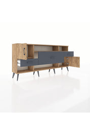 Arges Konsol 3 Raflı 3 Çekmeceli 2 Kapaklı 176x30x83 - S148M024V20A
