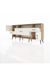 Arges Konsol 3 Raflı 3 Çekmeceli 2 Kapaklı 176x30x83 - S148M024V22A