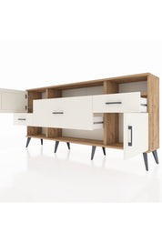 Arges Konsol 3 Raflı 3 Çekmeceli 2 Kapaklı 176x30x83 - S148M024V22A