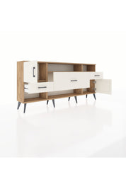 Arges Konsol 3 Raflı 3 Çekmeceli 2 Kapaklı 176x30x83 - S148M024V22A