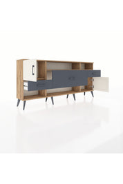 Arges Konsol 3 Raflı 3 Çekmeceli 2 Kapaklı 176x30x83 - S148M024V23A