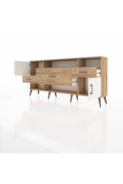 Arges Konsol 3 Raflı 3 Çekmeceli 2 Kapaklı 176x30x83 - S148M024V24A